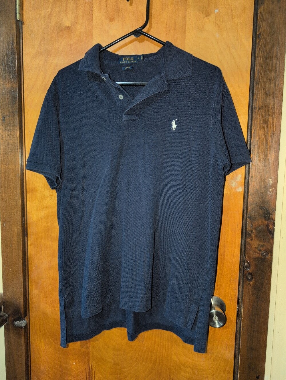 Polo Ralph Lauren Stretch Mesh Mens Large Navy Polo